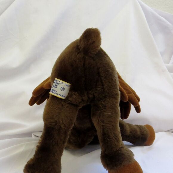 Vintage 1983 Dakin Stuffed Moose Plush by Chewie Newgett Co. - Picture 4 of 8